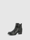 Black Zip Up Ankle Boots